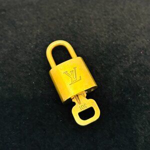 Authentic Gold Louis Vuitton Lock and Key - #301